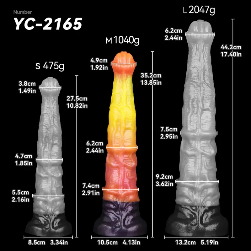 3 size S M L Colorful Large Long Silicone Fantasy Horse Dildo With Suction Cup Anal Dildo Penis Sex Toys for Women Men — image 23