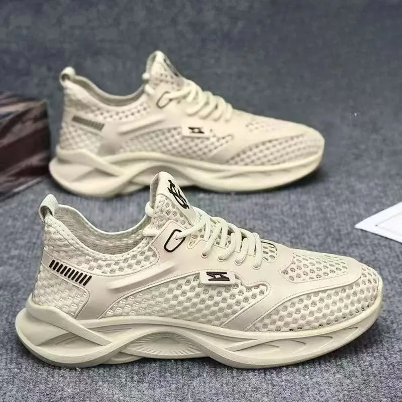 Casual Shoes for Men Versatile Comfortable Mesh Soft Sole Running ShoesHollow Out Outdoor Trendy Men's Sports Shoe