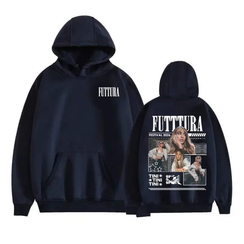 Tini Stoessel Futtura Album 2026 Merch Hoodies Men Women Clothing Vintage Aesthetic Sweatshirt Cozy Fleece Long Sleeve Pullovers — image 4