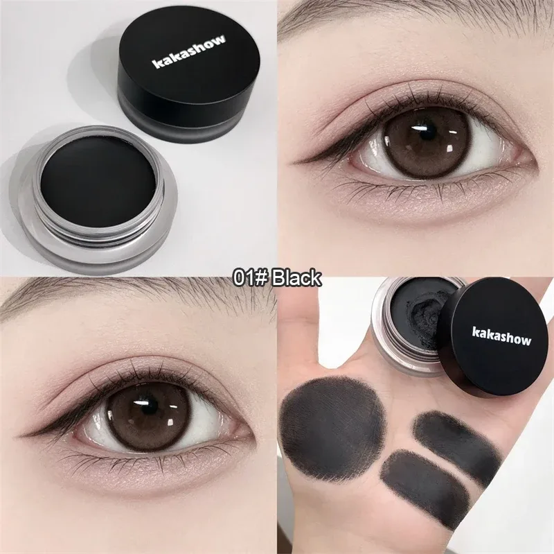 Matte Black Eyeliner Cream Waterproof Big Eyes Beauty Cosmetic Long Lasting Smooth Brown Eyeliner Gel Eyeshadow Eye Liner Makeup — image 8