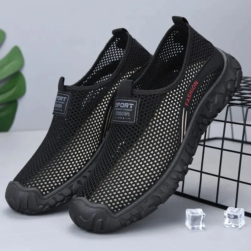 Men's Sports Shoes 2026 Summer Mesh Hollow Out Breathable Running Sneakers Casual Lightweight Outdoor Walking Shoes for Man