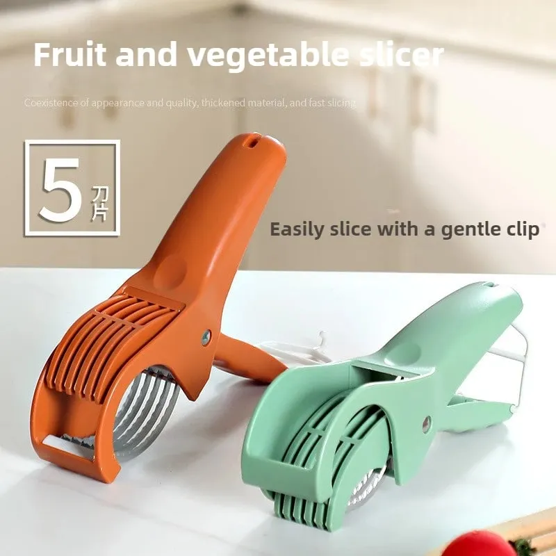 Kitchen Tools Stainless Steel Vegetable and Fruit Slicer Multi Functional Salad Slicer Kitchen Accessories — image 3