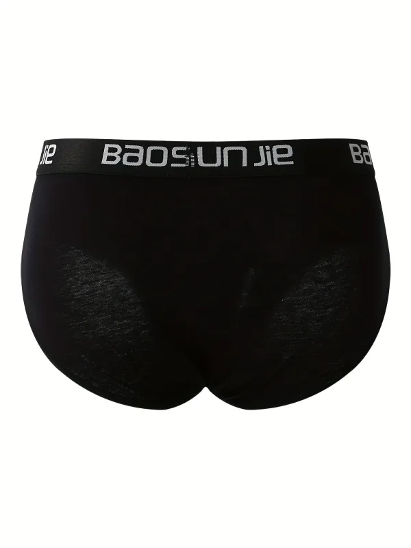 5 Pieces Cotton Men's Underwear Black Comfortable Breathable Simple Fashion Men's Briefs Sports Casual Underwear Combination