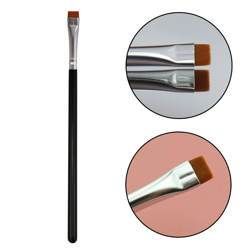 Wholesale 5/10/20PCS Flat Eyebrow Brush Ultrathin Eyebrows Makeup Brushes Eyeliner Brush Thin Eye Liner Brow Contour Brush Tools — image 2
