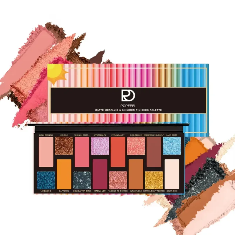 Essential Korean Style Eye Makeup 16 Color Eyeshadow Palette Matte Finish Waterproof Sweatproof Long Lasting and Smudge Proof — image 5