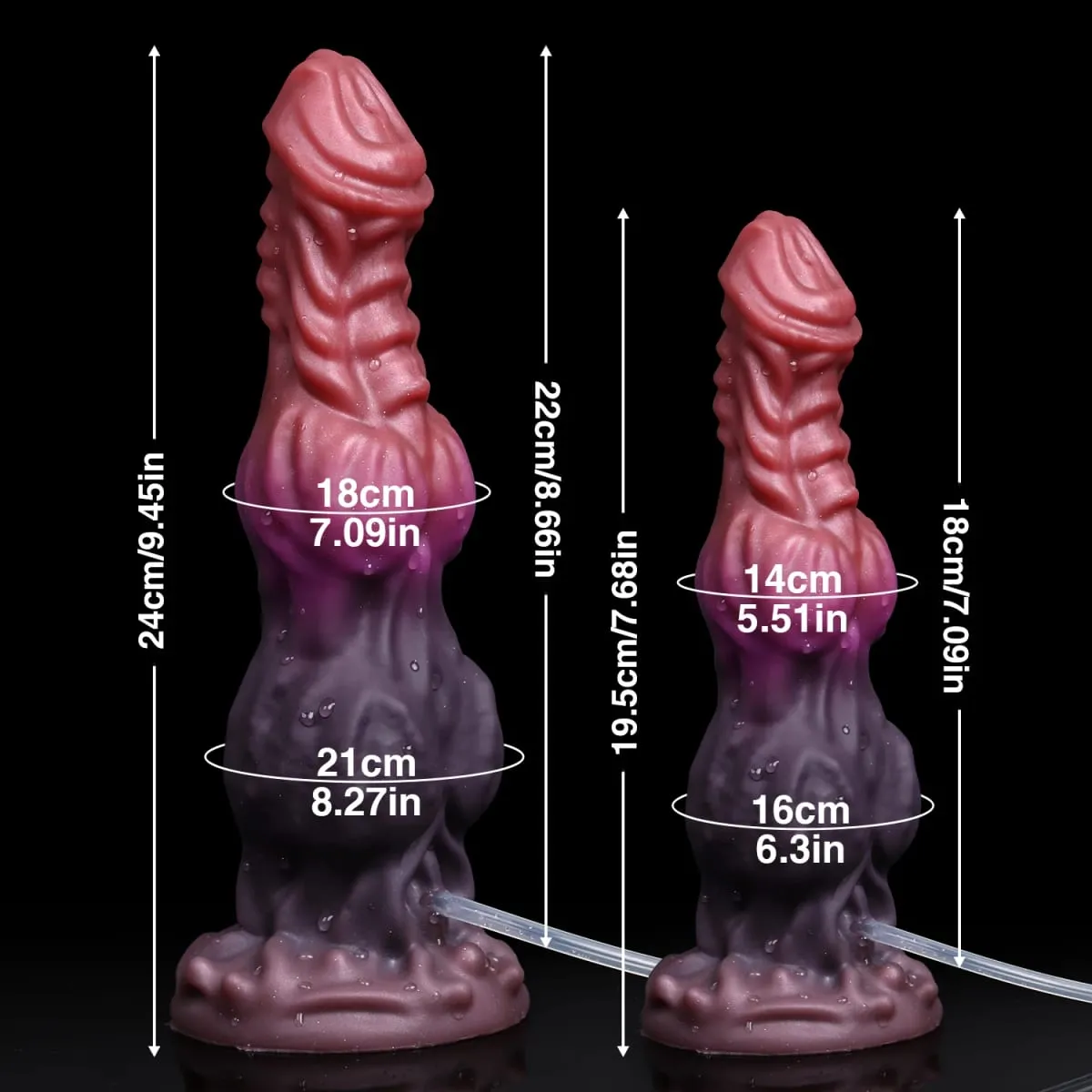 Huge Monster Dildo Squirting Fantasy Dildo Dragon Horse Dog Dildo Knotted Ejaculating Toy Big Anal Silicone Adult Toys for Women — image 6