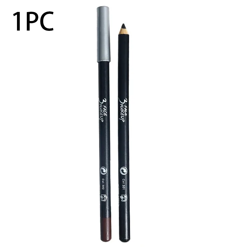 1/12pc à prova dwaterproof água preto marrom lápis de olho-prova de manchas de longa duração iniciante-amigável suave alta pigmentação punk maquiagem dos olhos — image 8