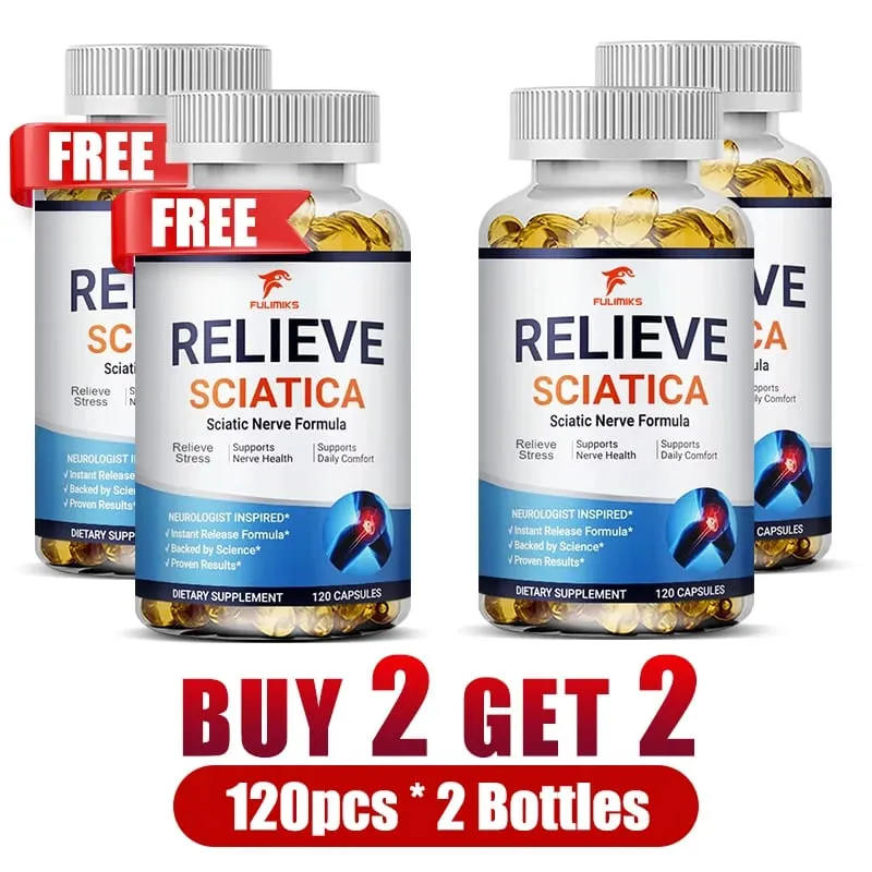 Relieve Sciatica Capsules Support Lower Lumbar Sciatic Hip Thigh Leg Foot Nerve & Joint Health Relax Muscles Flexibility — image 8