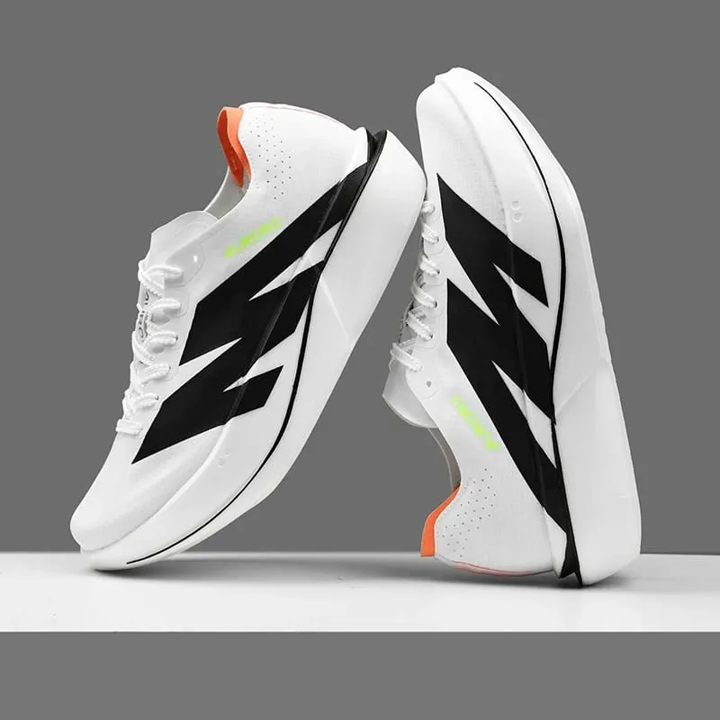 Men Carbon Plate Running Shoes Breathable Mesh Women Athletic Sneakers Cushion Sport Trainers Outdoor Marathon Jogging Footwear — image 1