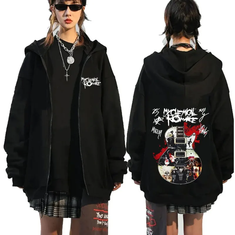 Rock Band My Chemical Romance Mcr Dead Zipper Hoodie Black Parade Punk Emo Zip Up Sweatshirt Men Fashion Vintage Hip Hop Hoodies — image 32