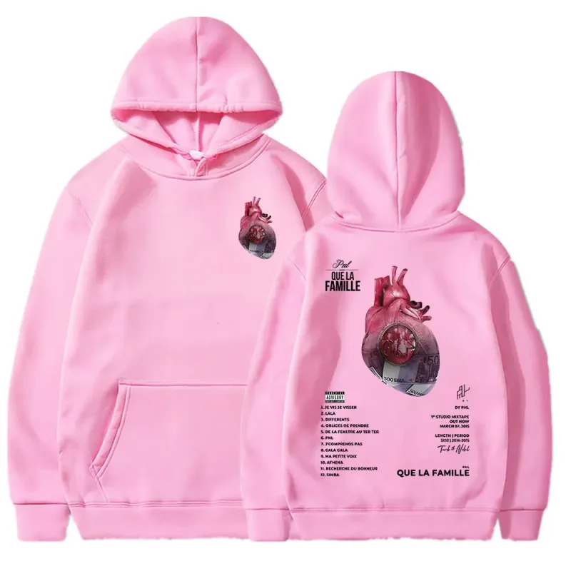 Y2K Le Monde Chico Hoodies French Rapper PNL Album Que La Famille Hooded Sweatshirts Men Women Hip Hop Fashion Long Sleeve Pullo — image 5