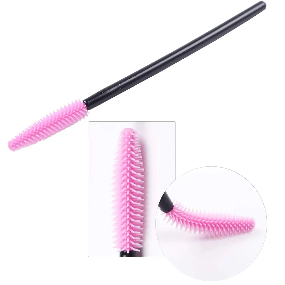 50/100pcs 속눈썹 브러쉬 실리콘 속눈썹 브러쉬 마스카라 완드 애플리케이터 여자 속눈썹 눈썹 화장품 메이크업 도구 — image 5