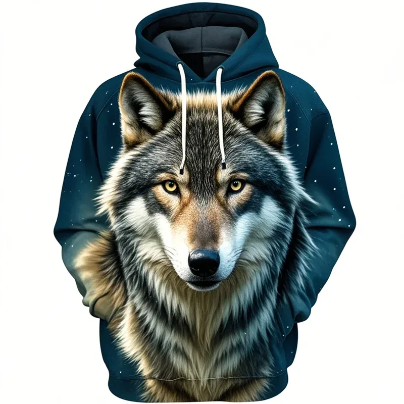 3D Lion Graphic Printed Men's Hoodie Fashion Street Hooded Sweatshirt Summer Autumn Oversized Tracksuit Pullover Casual Hoodies — image 17