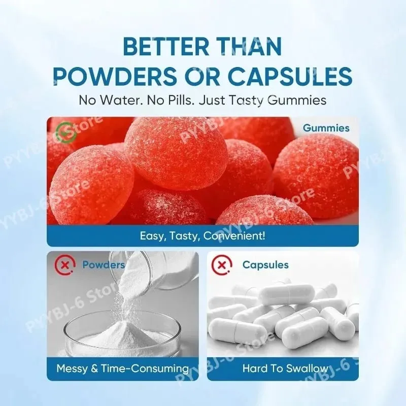 Magnesium Bisglycinate Gummies Chelated Magnesium Daily Mineral Support Vegan Raspberry Flavor Non-GMO Gluten Free 60 Count — image 5