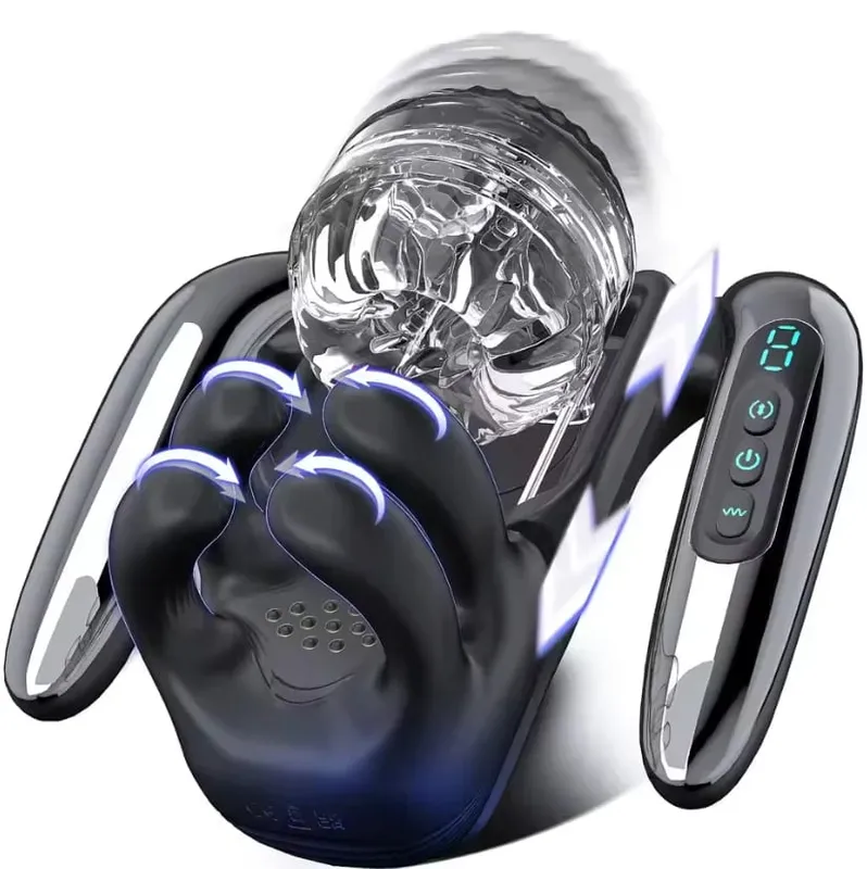 Masturbateur automatique portable, 9 modes télescopiques et 9 modes de vibration, masturbation masculine, pompe à pénis, jouets sexuels pour adultes