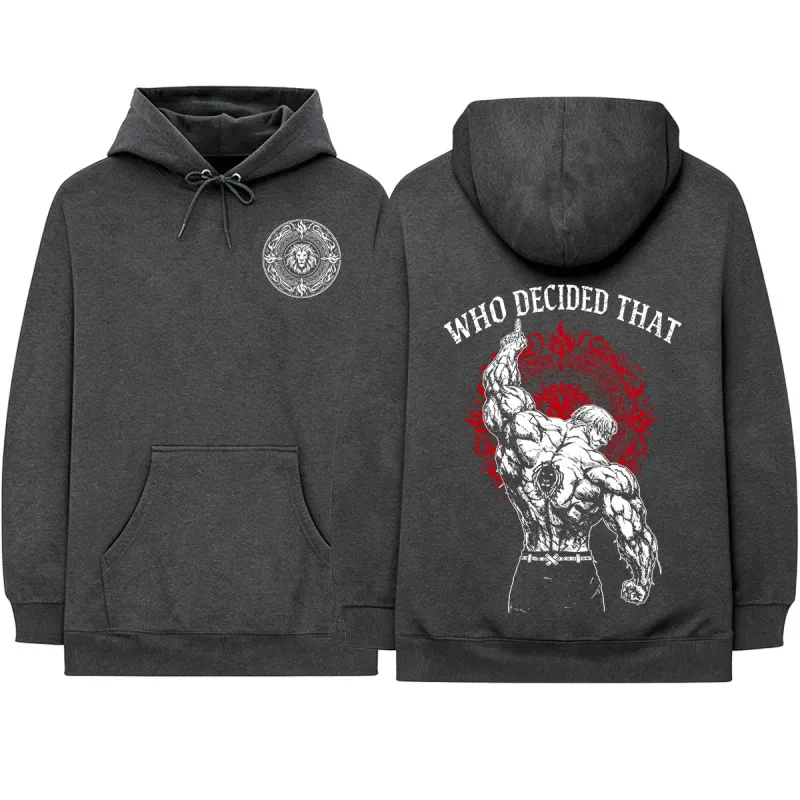 Anime The Seven Deadly Sins Escanor Manga Hoodies Men's Women Clothing Fashion Fleece Long Sleeves Hooded Sweatshirts Streetwear — image 4
