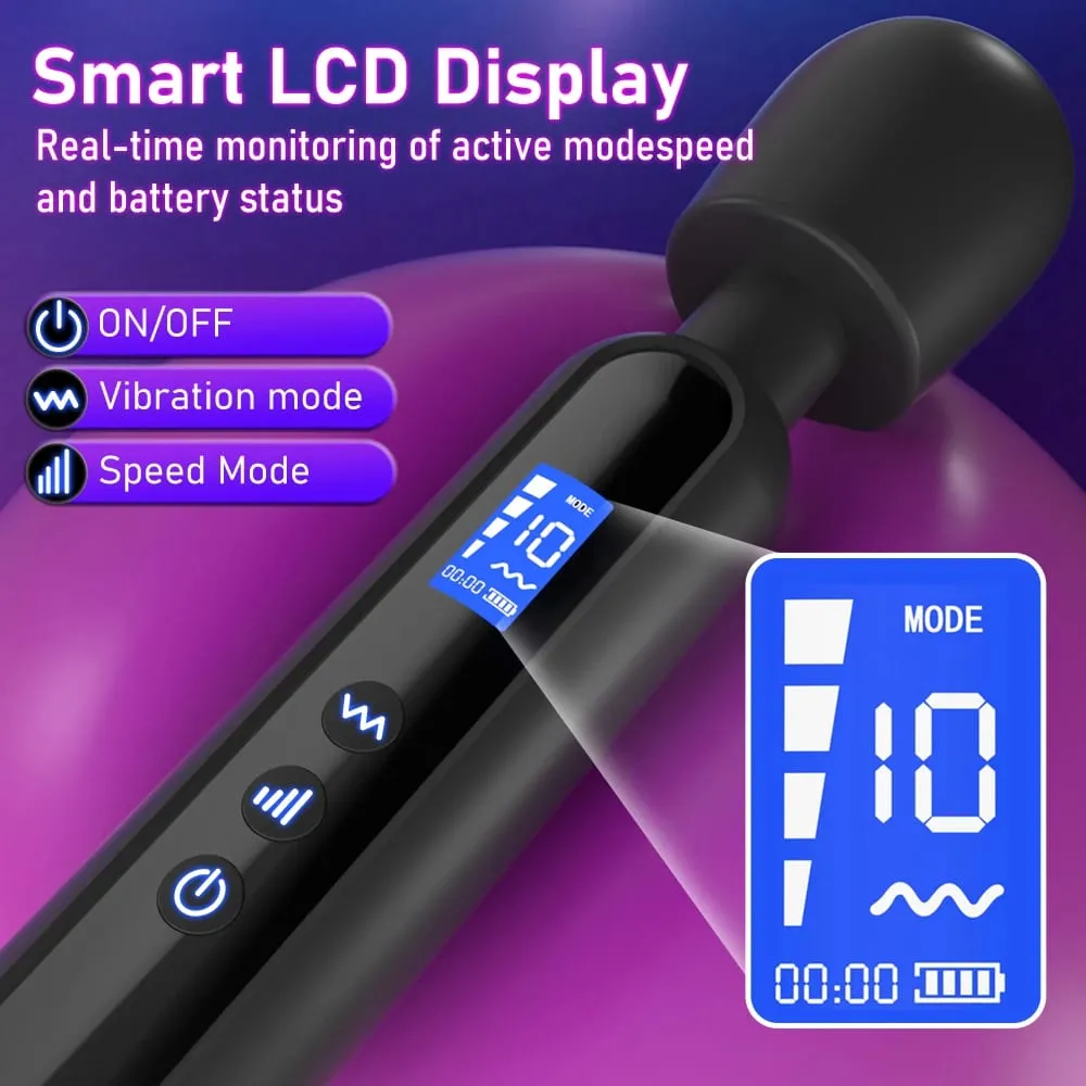 Soft Silicone Massage Wand Multi‑Size & Multi‑Color Optional Waterproof Adjustable Vibration Modes Portable Home Relax Tool