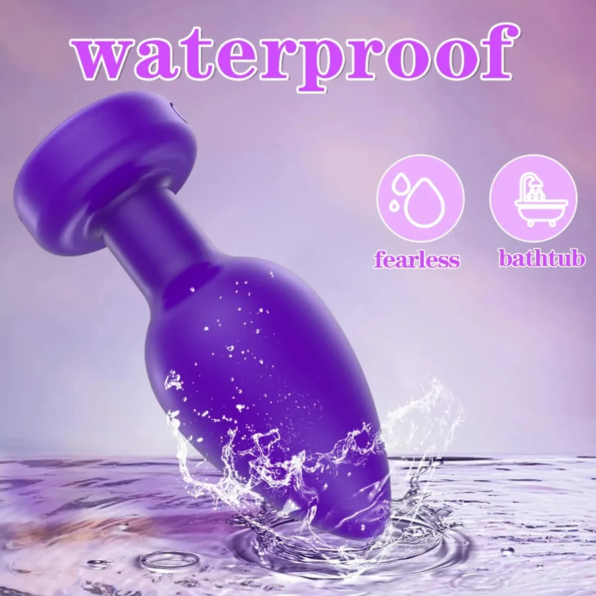 Vibrating Silicone Anal Plug Adult Sex Toy With 10 Vibration Modes Male Toy Game Prostate Massager Remote Control Or App Aode — image 5