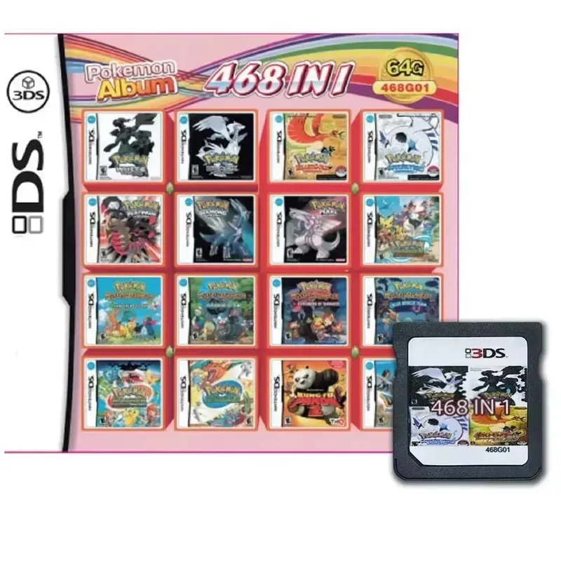 4300 500 520 482 In 1 NDS Multi Game Card Retro Game Cartridge With Box For DS Lite DSi 3DS Game Collection