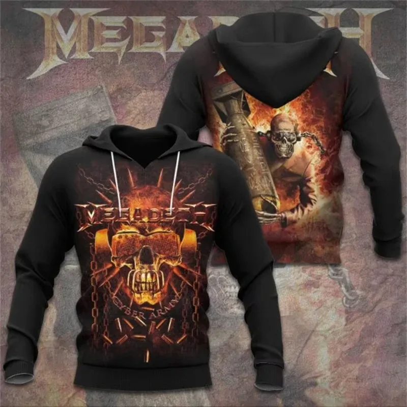Rock Band Megadeth 3D Print Hoodies Men Women Fashion Retro Y2K Graphic Hoodie Sweatshirt Mens Clothing Men Tracksuit Gift Fan — image 12