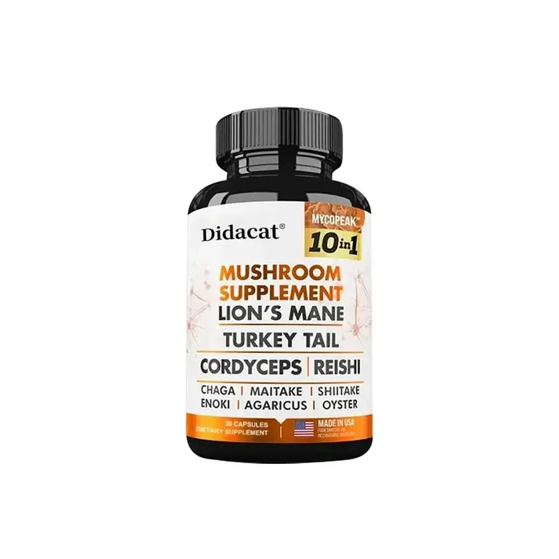 10x Mushroom Complex - Brain Nervous System Health and Memory Supplements Immunity Sleep Energy Mood Support
