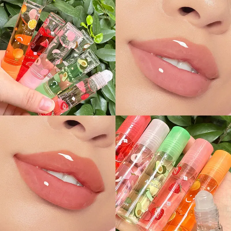 6 Warna Menepuk-nepuk Bibir Bening Cermin Minyak Air Lip Gloss Lip Glasir Lipstik Cair Transparan Pelembab Buah Perawatan Bibir Make Up — image 4