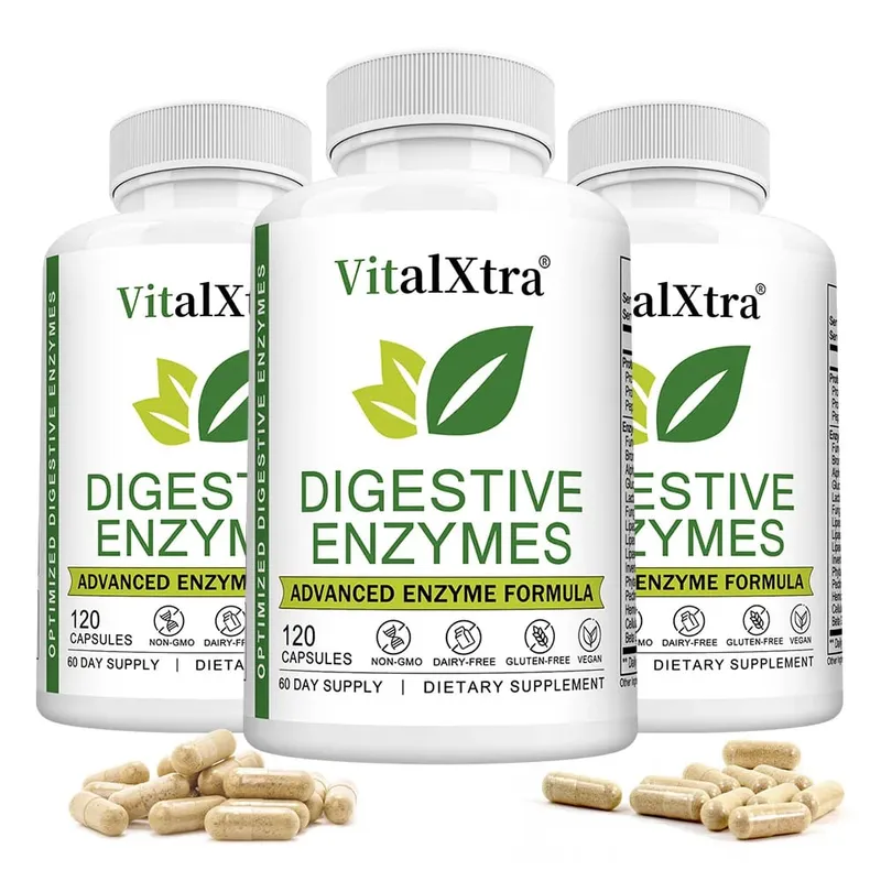 Digestive Enzymes Capsules - Most Essential Digestive Enzymes (Amylase Lipase Bromelain Lactase Cellulase Invertase) — image 10