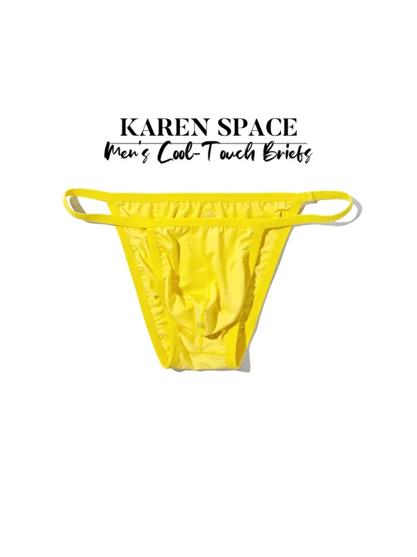 1PC Men's Sexy Low-Waist Briefs with Large Pouch Single Color Thin Belt Comfortable Thin Design for Summer Pure Color Underwear — image 7