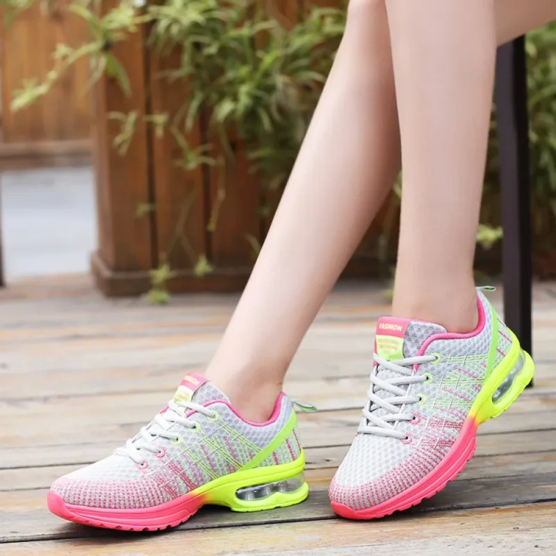Women Sports Shoes Outdoor High Quality Running Shoes Breathable Athletics Casual Sneaker Ladies Non-slip Sport Walking Shoes — image 6
