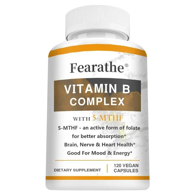 Vitamin B Complex Supplements (B12 B1 B2 B3 B5 B6 B9 Folic Acid &Biotin) Immune Brain & Energy Support — image 9