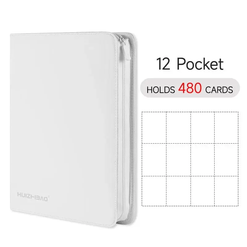 9/12 Pocket Zipper Card Binder Trading card album Durable Side Loading Card for mtg tcg for pokemon for yugioh for football