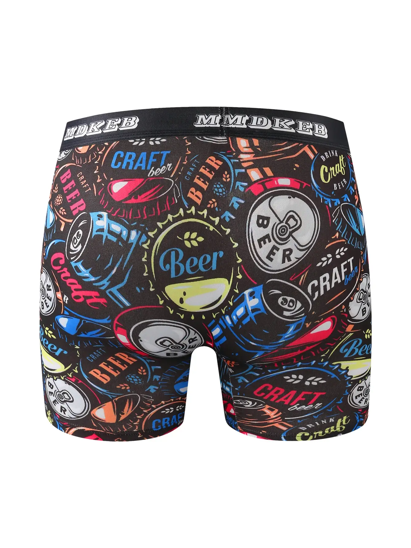 Tiodelade långa boxershortor med graffitimönster för män, ventilerande och bekväma långa boxershortor med hög elasticitet, boxning