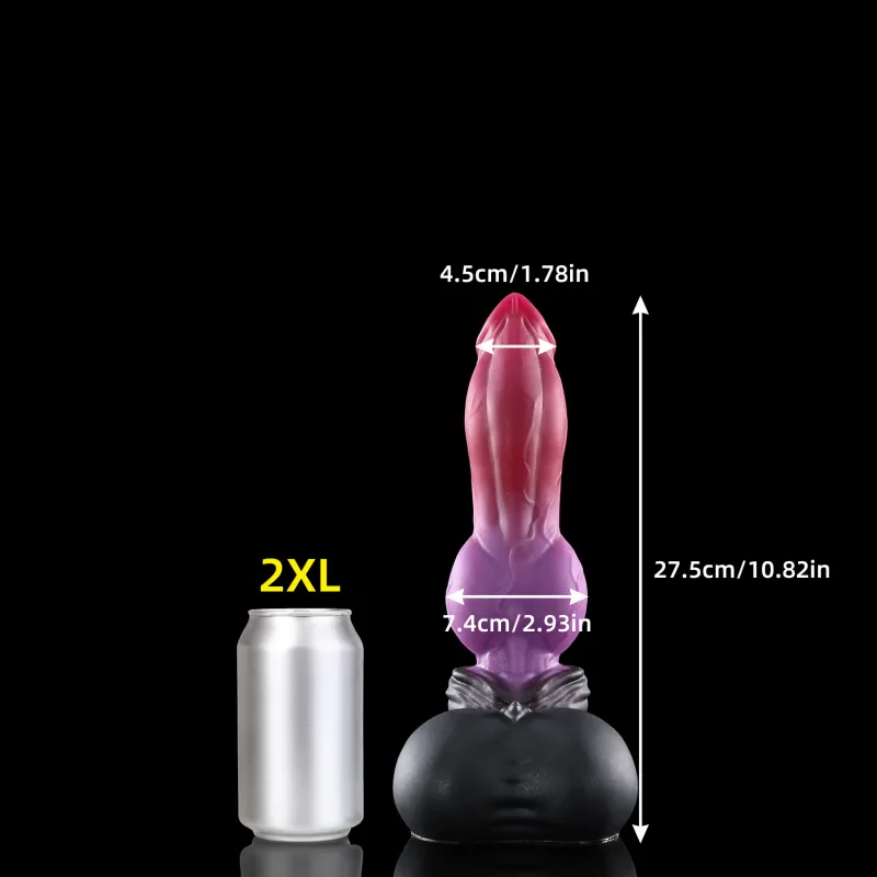 Nothosaur Purplish Red Realistic Huge Anal Plug Butt Plug Animal Fantasy Dildo Massage Anus Dilator Sensual Exploration Sex Toy — image 8