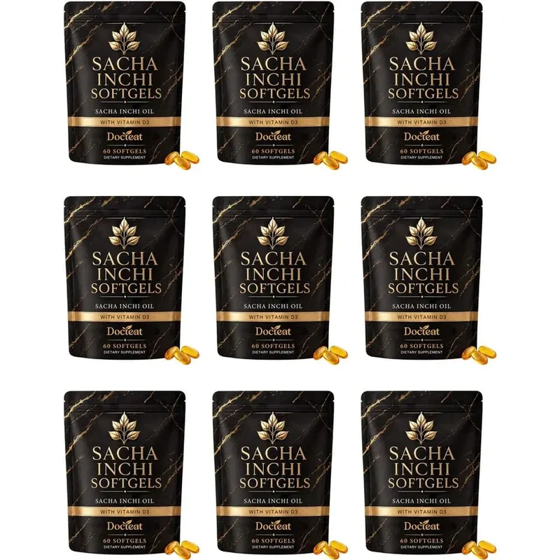 Docteat Sacha Inchi Oil Softgels with Lichen-Derived Vitamin D3 for Bone and Immune Support and Softgel Absorption 60 Softgels — image 10