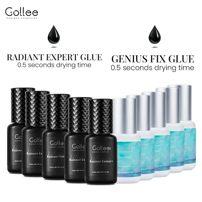 Gollee 0.5-1s Fast Dry Glue for Eyelash Extension Hypoallergenic Lash Extension Glue for Professional Artists Eyelashes Supplies — image 8