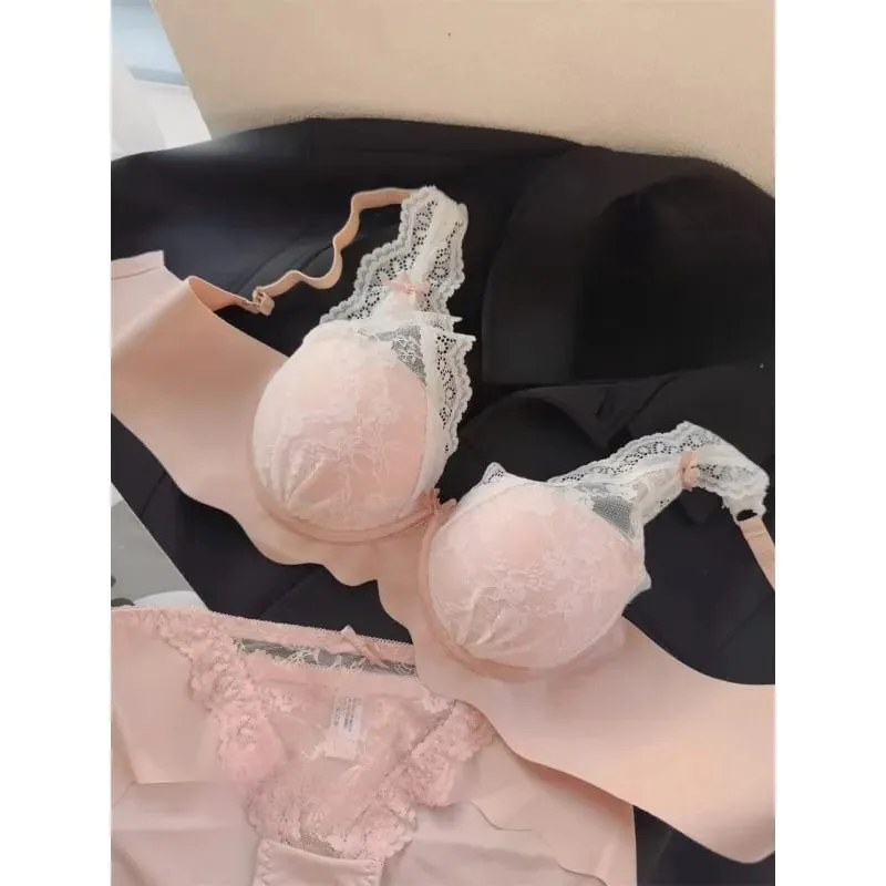 Women's Wireless Push Up Bra Set Small Chest Sexy Lingerie Comfortable Bralette Panty Set Ideal for Layering & Everyday Wear — image 5