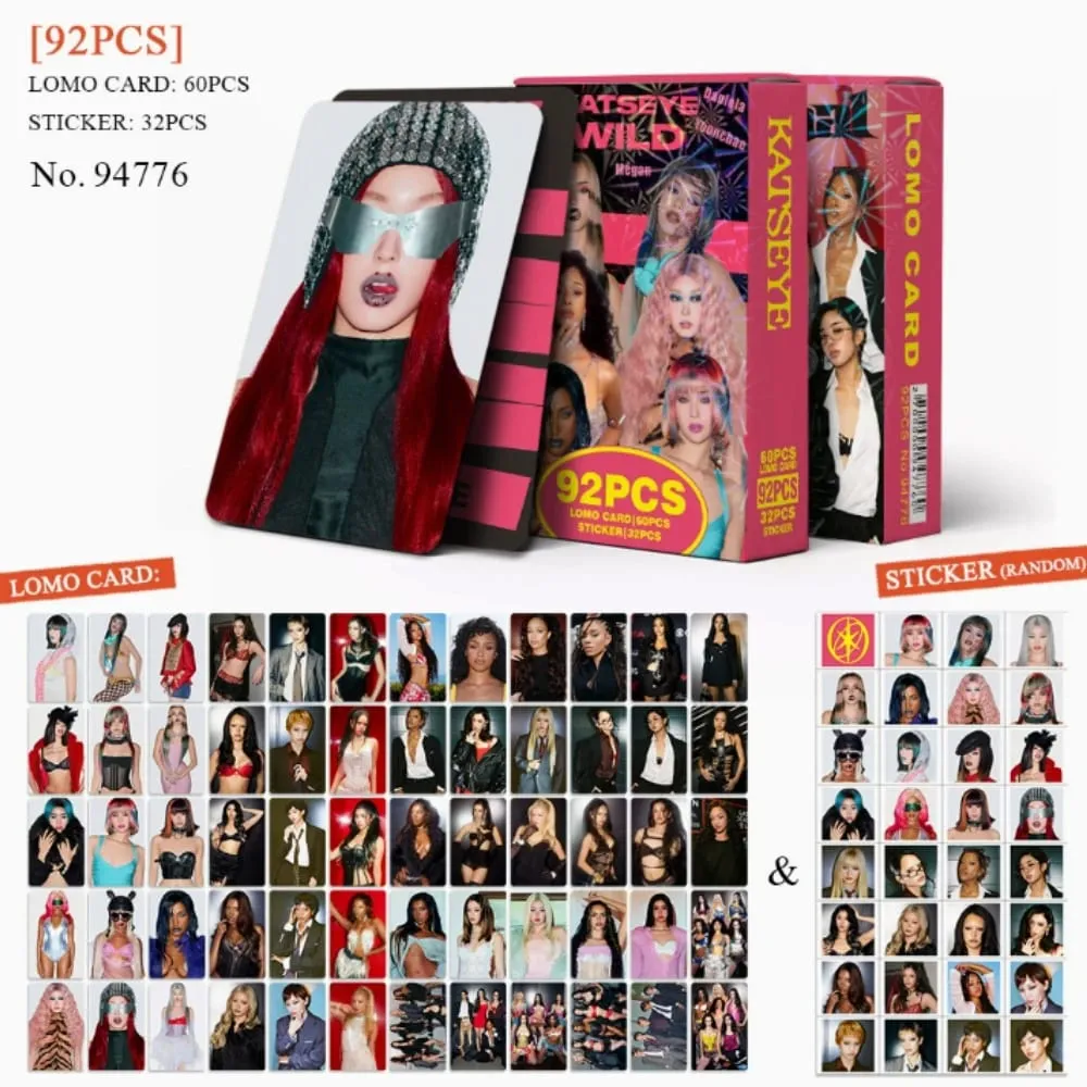 55/127pcs Kpop Idol KATSEYE WILD New Album BEAUTIFULCHAOS Lomo Cards DANIELA HD Printd Photocards Stickers MANON MEGAN Fans Gift — image 1