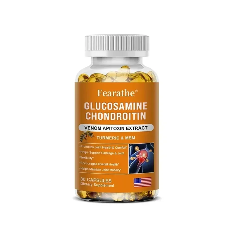 Glucosamine Chondroitin Bee Venom Turmeric & MSM - Bones Joint Antioxidant Digestive Support Non-GMO — image 9