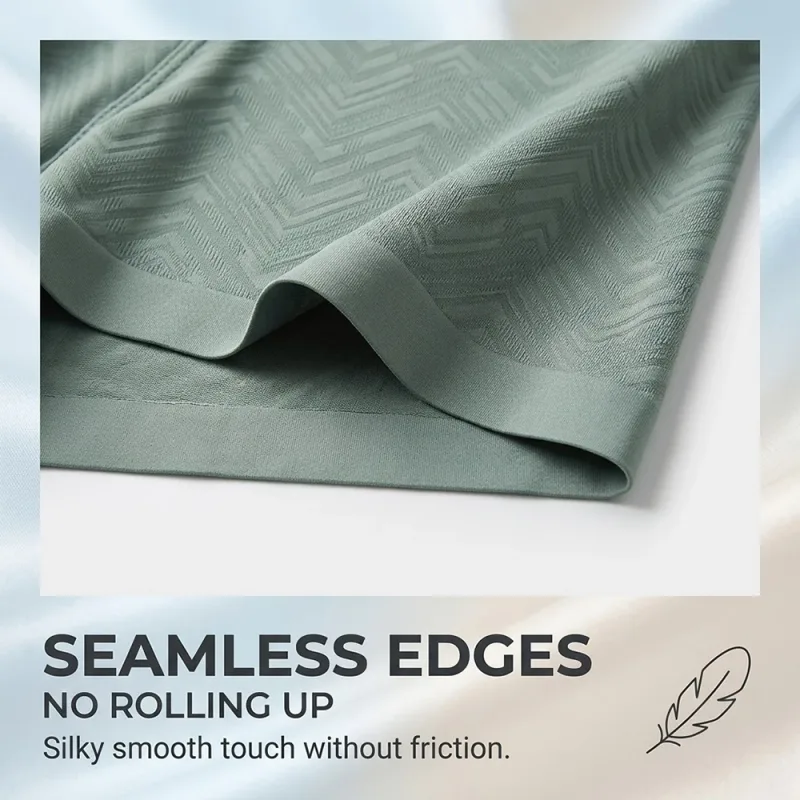 1/3PCS Estate di Raffreddamento Traspirante Boxer Hombre Moda Solid Wave A Righe di Seta del Ghiaccio Mutandine da Uomo di Alta Elastico Biancheria per uomo