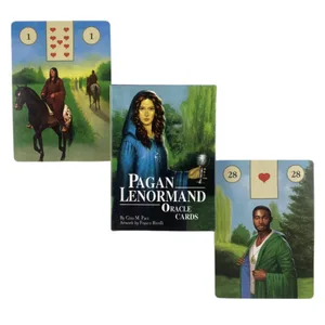 Pagan Lenormand Oracle Cards Versão em Inglês Misterioso Tarô Deck Adivinhação Destino Festa Entretenimento