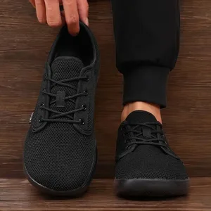 Zapatillas de deporte casuales para hombre, ligeras, informales, con punta ancha, antideslizantes, cómodos zapatos náuticos, unisex, zapatos minimalistas descalzos