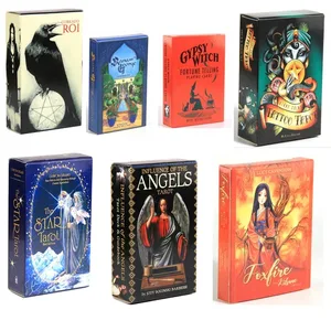 600 estilos de cartas de tarô Lenormand Star foxfire anjos oráculo cartas jogo de tabuleiro bruxa oráculo baralho-A