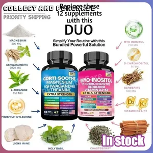 Arginine Neuroamine Capsules Myo-Inositol and Magnesium Multivitamin Combo with Vitamin D3 K2 Zinc Chromium