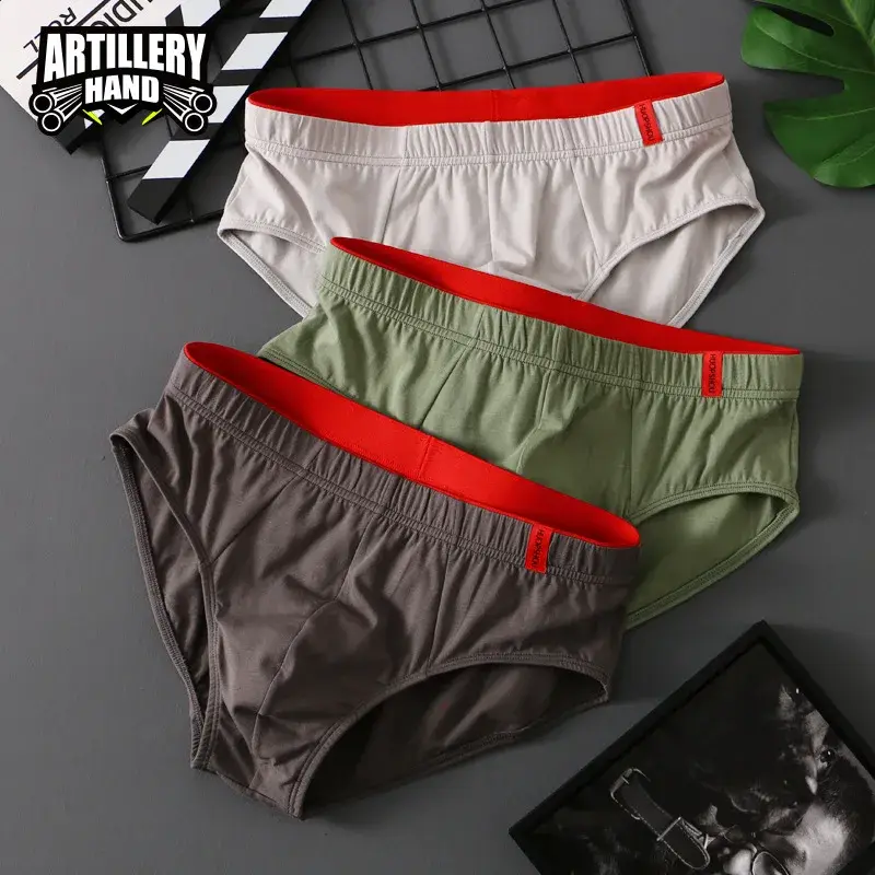 1/3 個メンズ純粋な綿ブリーフ高品質快適なパンツ通気性ショーツ下着ランジェリーパンティー Calcinha Cuecas
