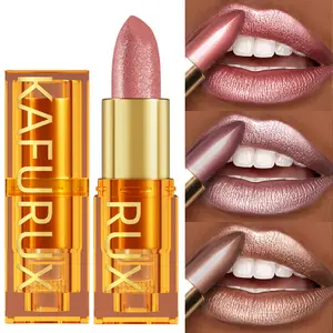 16Colors Bold & Intense Glitter Shiny Metallic Lipstick Lip Tint Long Lasting Lip Senior Matte Lip Makeup Gifts for Women Cosme