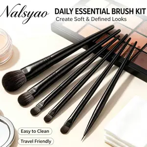 Eyes Cosmetic Blending Detail Make Up Tools Luonnolliset silmämeikkisiveltimet Luomivärisivellinsarja Kulmien ääriviivat Eyeliner Harja Naiset
