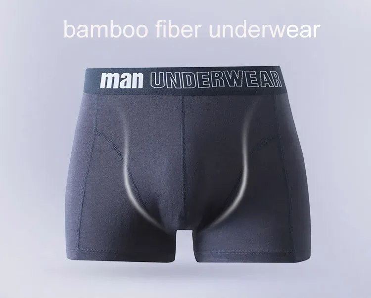 Plus Größe 5xl 6xl 7xl Bambus Unterwäsche Herren Boxer Sexy Höschen Sommer Bambus Faser Boxer Briefs Mid Rise Unterhose cuecas