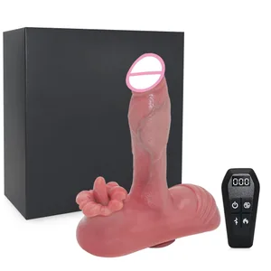 Realistischer Dildo-Vibrator, Sitzen und Fahren, 6-in-1, vibrierende Fernbedienung, Vagina, Anal, G-Punkt, Klitorisstimulator, Sexspielzeug für Frauen