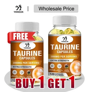Buy 1 Get 1 Free! Premium Taurine Supplement para sa Focus at Exercise Nagpapalakas ng Endurance Binabawasan ang Pagkapagod at Cardiovascular Function