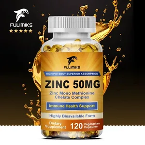 مکمل 50 میلی گرمی کپسول روی خالص پرمیوم با جذب بالا سیستم ایمنی بدن را تقویت می کند و سلامت شناختی پوست را تقویت می کند.
